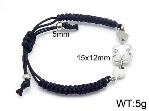 Stainless Steel Rope Tou*s Bracelet SS-008G