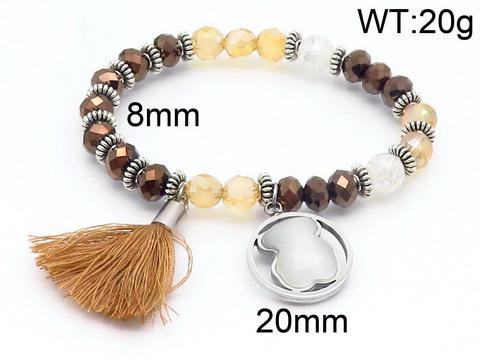 Stainless Steel Rope Tou*s Bracelet SS-062G