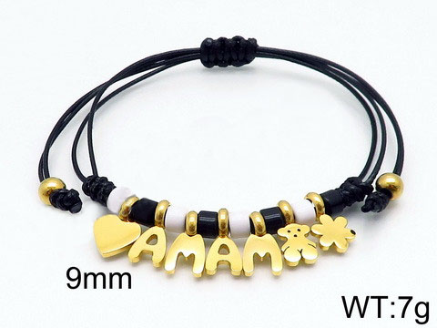 Stainless Steel Tou*s Rope Bracelet SS-074G