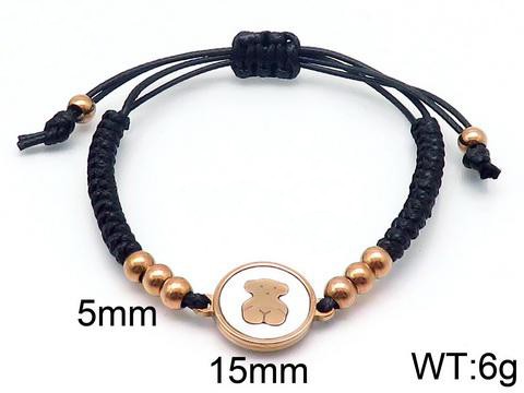 Stainless Steel Rope Tou*s Bracelet SS-047M