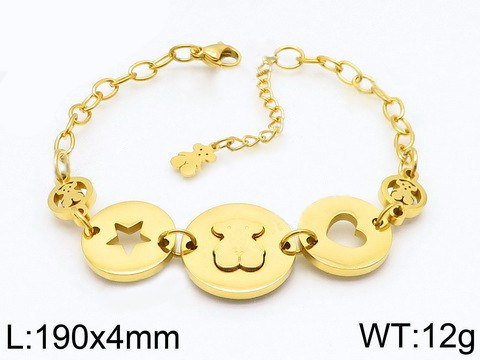 Stainless Steel Tou*s Bracelet SL-041G