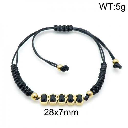 Stainless Steel Tou*s Rope Bracelet SS-087G