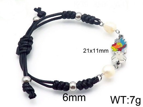 Stainless Steel Rope Tou*s Bracelet SS-005G