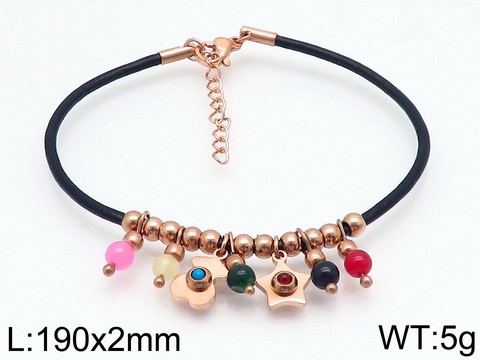 Stainless Steel Rope Tou*s Bracelet SS-072R