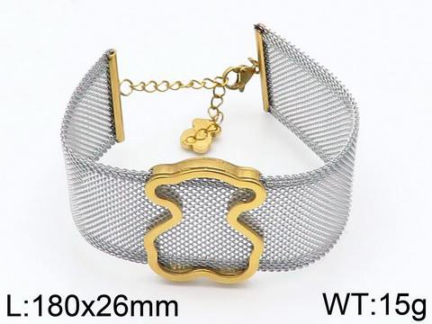 Stainless Steel Tou*s Bracelet SL-026GJ