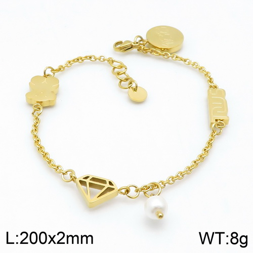 Stainless Steel Tou*s Bracelet SL-086G