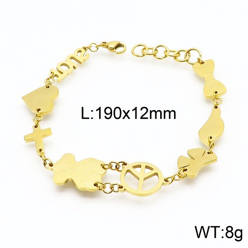 Stainless Steel Tou*s Bracelet SL-068G