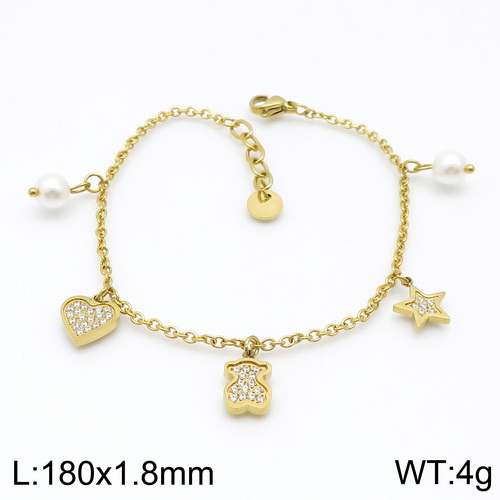 Stainless Steel Tou*s Bracelet SL-089G