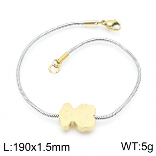 Stainless Steel Tou*s Bracelet SL-107SG