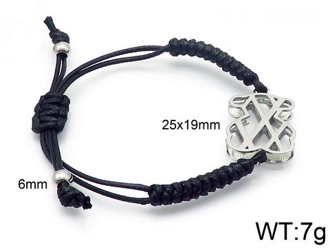 Stainless Steel Rope Tou*s Bracelet SS-001G