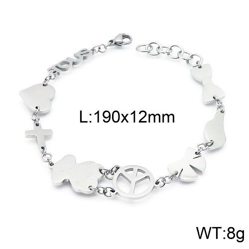 Stainless Steel Tou*s Bracelet SL-068S