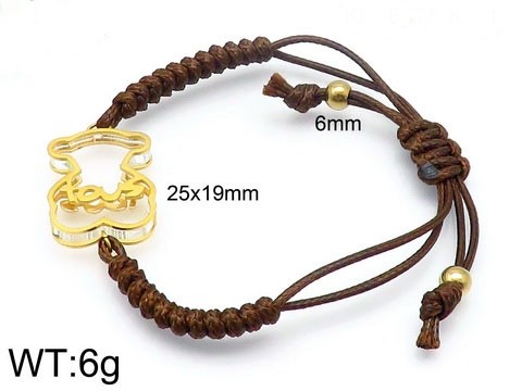 Stainless Steel Rope Tou*s Bracelet SS-002J