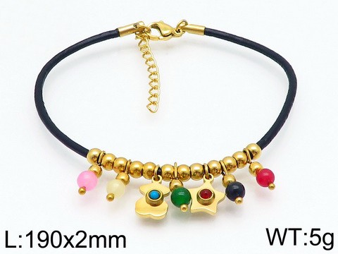 Stainless Steel Rope Tou*s Bracelet SS-072G
