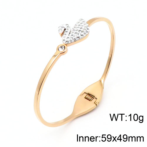 Stainless Steel Swarovsk*i Bangle SL-071R-W