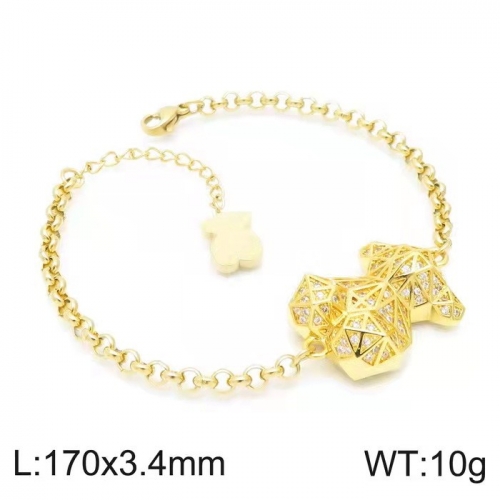 Stainless Steel Tou*s Bracelet SL-112G