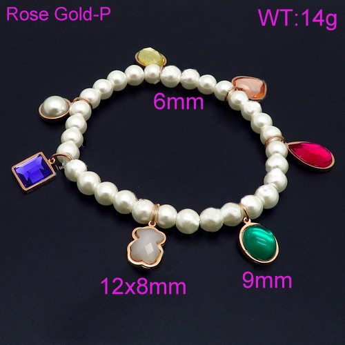 Stainless Steel Rope Tou*s Bracelet SS-079R