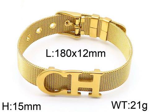 Stainless Steel Chane*l Bracelet SL-020J