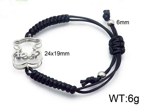 Stainless Steel Rope Tou*s Bracelet SS-002G