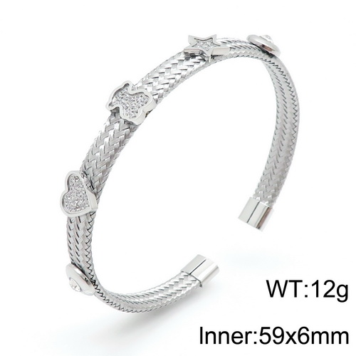 Stainless Steel Tou*s Bangle SL-091S