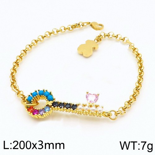 Stainless Steel Tou*s Bracelet SL-050G