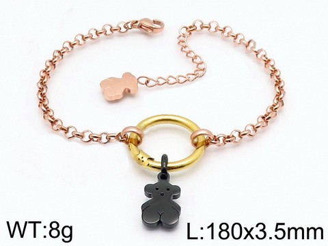 Stainless Steel Tou*s Bracelet SL-033RGH