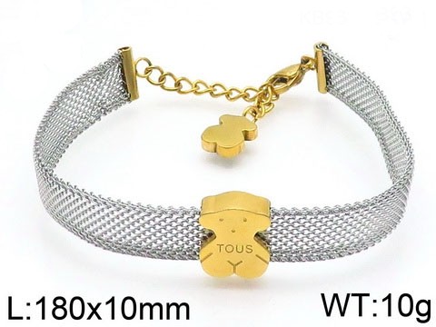 Stainless Steel Tou*s Bracelet SL-008GJ