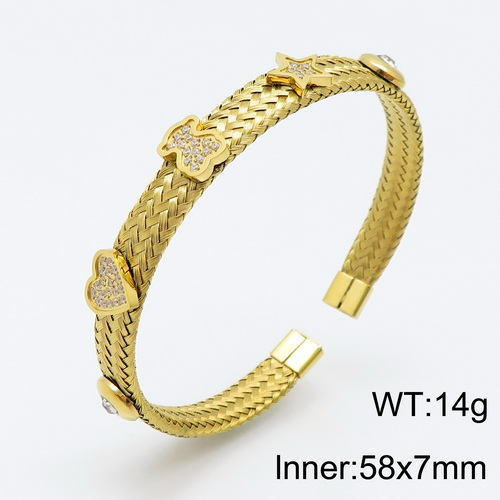 Stainless Steel Tou*s Bangle SL-091G