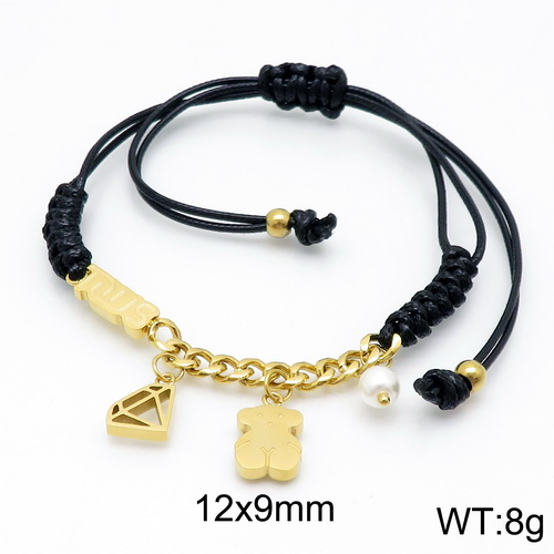 Stainless Steel Tou*s Rope Bracelet SS-086G