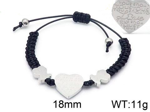 Stainless Steel Rope Tou*s Bracelet SS-031G