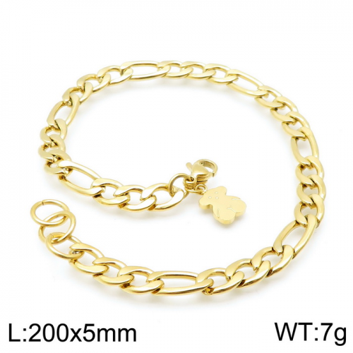 Stainless Steel Tou*s Bracelet SL-102G