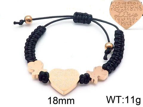 Stainless Steel Rope Tou*s Bracelet SS-031M