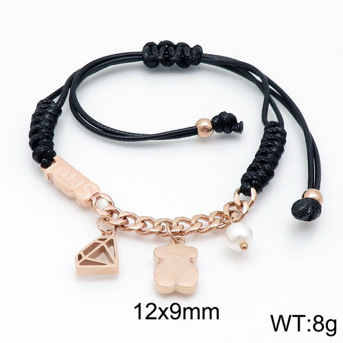 Stainless Steel Tou*s Rope Bracelet SS-086R