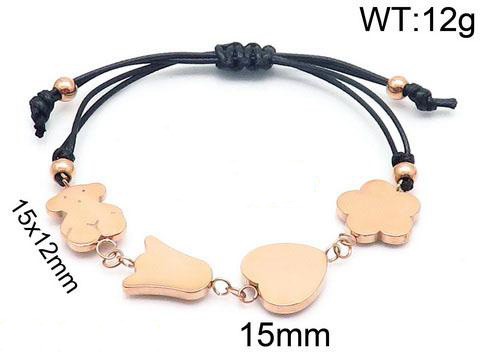 Stainless Steel Rope Tou*s Bracelet SS-035M