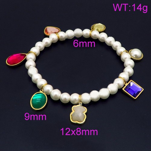 Stainless Steel Rope Tou*s Bracelet SS-079G