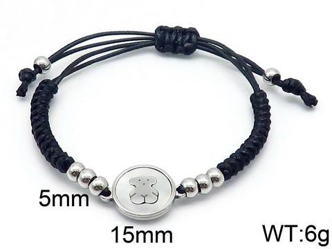 Stainless Steel Rope Tou*s Bracelet SS-047G