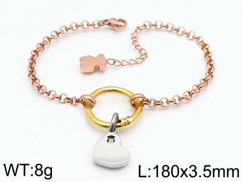 Stainless Steel Tou*s Bracelet SL-035RGS