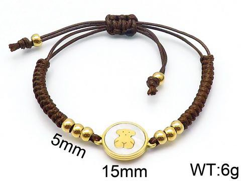 Stainless Steel Rope Tou*s Bracelet SS-047J