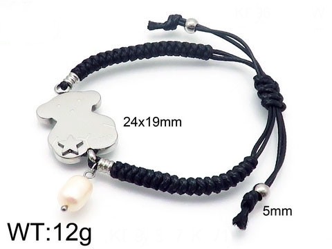 Stainless Steel Rope Tou*s Bracelet SS-003G