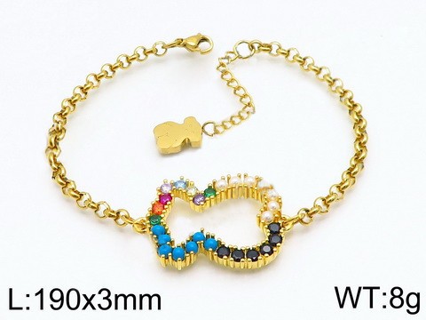 Stainless Steel Tou*s Bracelet SL-040G