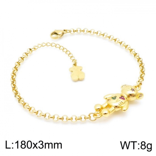 Stainless Steel Tou*s Bracelet SL-108G