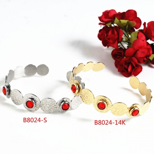 Stainless Steel Bangle B8024-14K