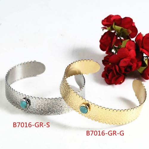 Stainless Steel Bangle B7016-GR-S