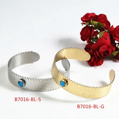 Stainless Steel Bangle B7016-BL-S