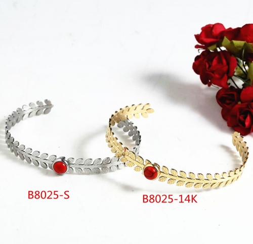 Stainless Steel Bangle B8025-14K