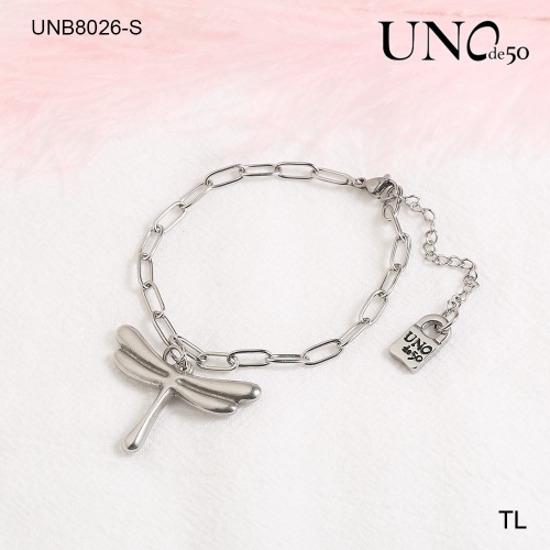 Stainless Steel Uno de 50 Bracelet CAT210411-UNB8026-S