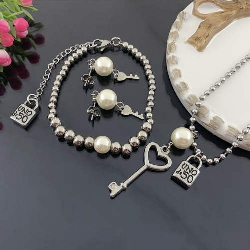 Stainless Steel Uno de 50 Jewelry Set Z210424-CAUNB0230S