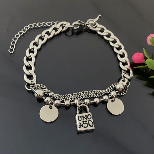 Stainless Steel Uno de 50 Bracelet Z210424-CAUNB0140B