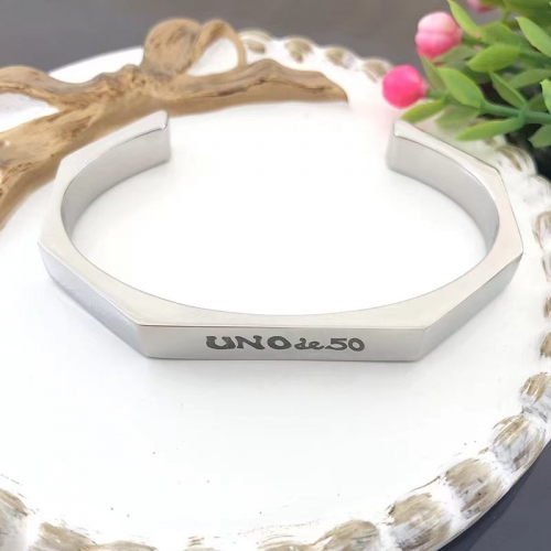 Stainless Steel Uno de 50 Bracelet Z210426-UNB0150B