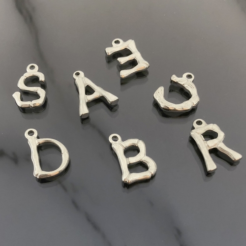 Stainless Steel Jewelry Charm Z20210429S-Letter R