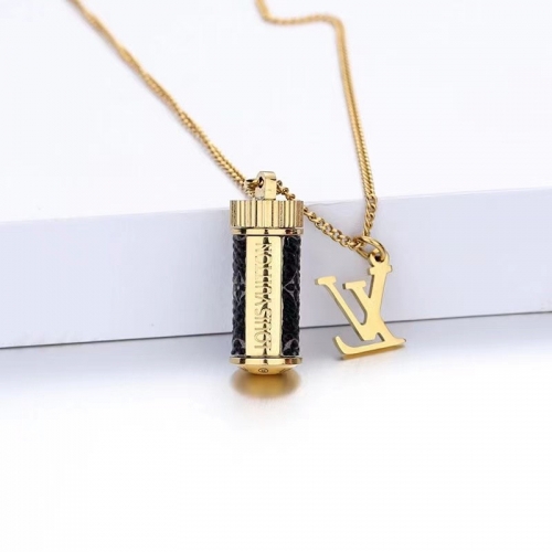 316 Stainless Steel LV Necklace LVXL001G